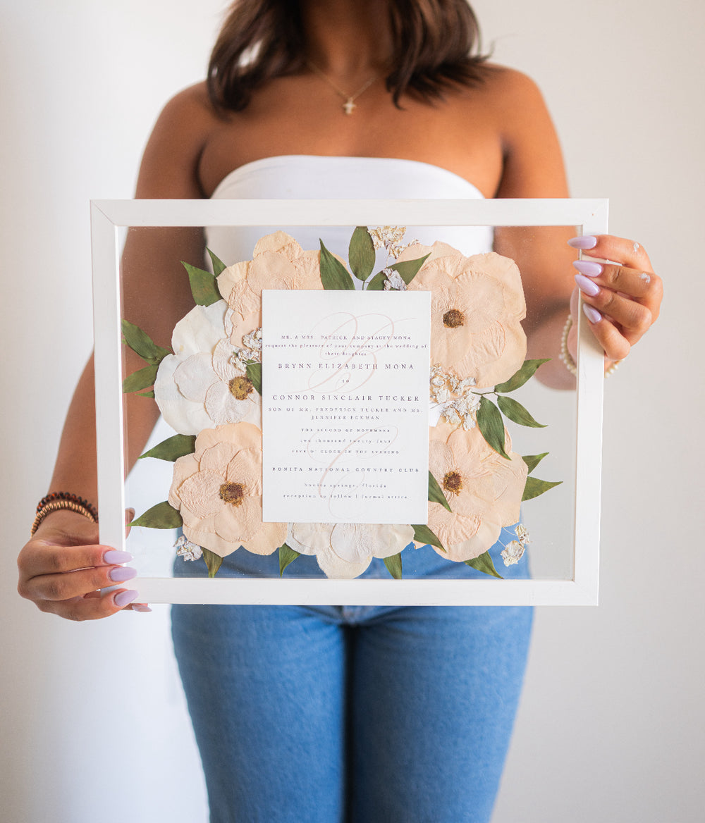 flower preservation with note
