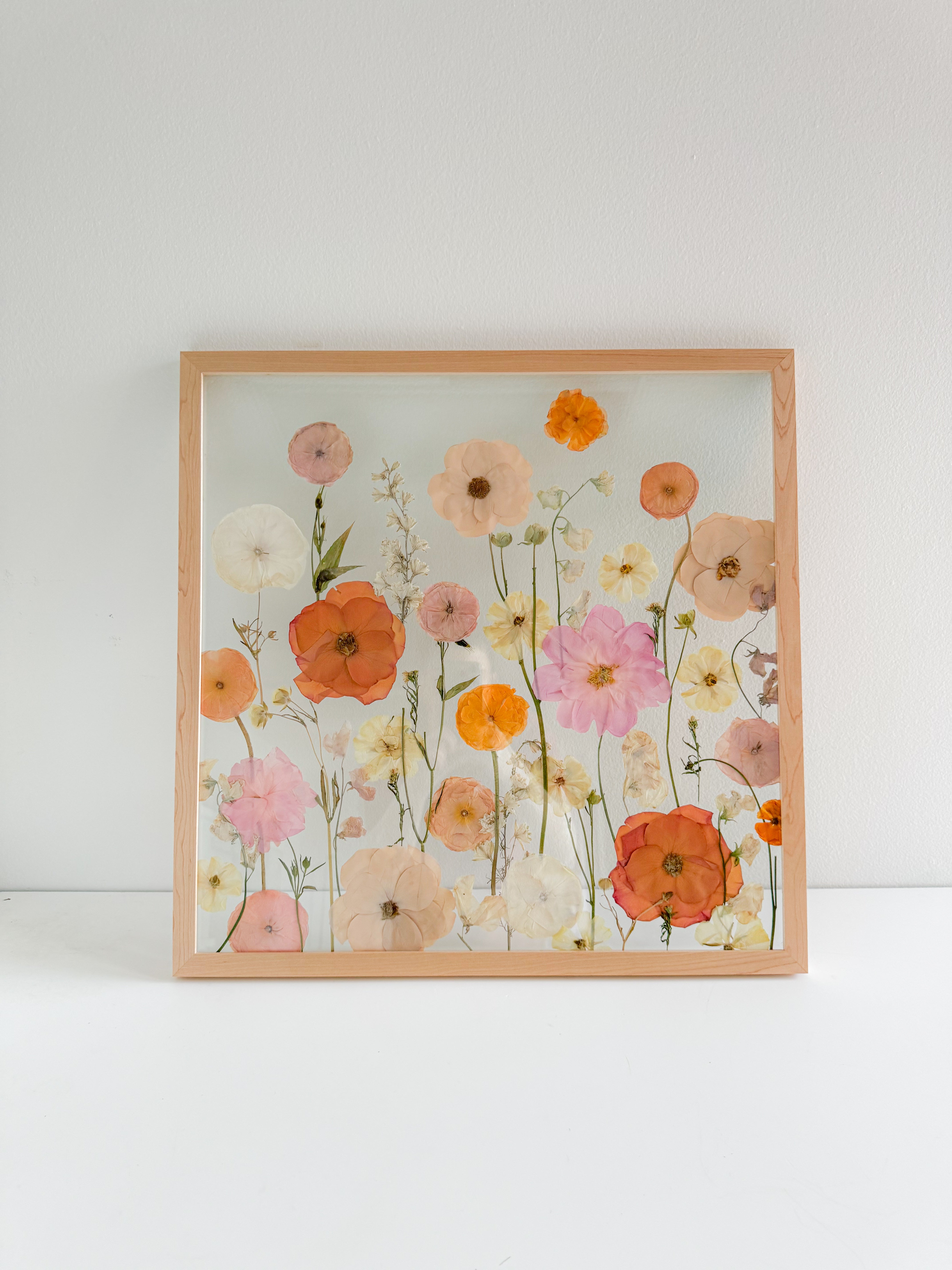 flower preserved in frame