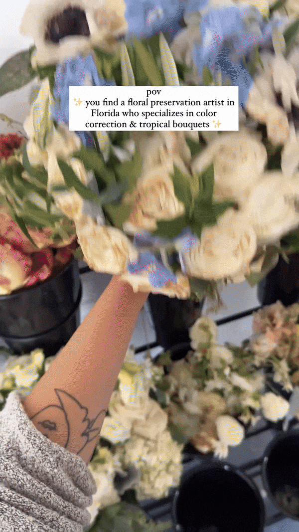 flower preservation video